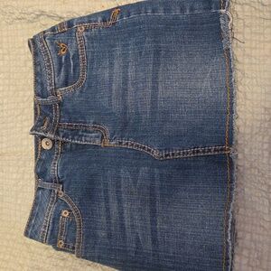 Justice Girld Denim Skirt With Built In Shorts